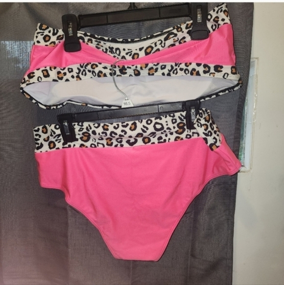 👄5/20 NEW Shein 3x hot pink leapord bikini - Picture 3 of 4